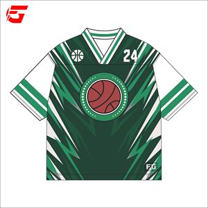 Impression par sublimation, jersey de sport unisexe à manches courtes respirant en maille, broderie personnalisée rétro de football américain, streetwear - Product Image 1