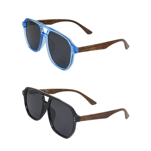 แว่นกันแดดลายไม้สไตล์วินเทจสำหรับผู้ชาย รุ่นดับเบิ้ลบริดจ์ เหมาะสำหรับขับรถ - Product Image 3