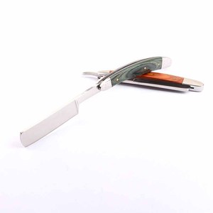 Afeitadora manual profesional de alta calidad, maquinilla de afeitar plegable afilada de acero inoxidable con cuchilla, 2 colores - Product Image 1