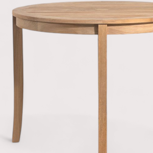 Hot Selling Product <b>Round</b> <b>Dining</b> <b>Table</b> and Chair <b>Solid</b> Teak <b>Wood</b> Natural Finish Looks with Durable Material for Home Furniture - Product Image 6