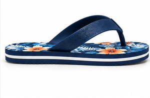Sandales de plage en gros à lanières côtelées pour l'été, usage décontracté en extérieur, tongs confortables antidérapantes - Product Image 5