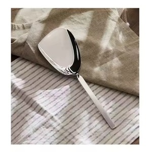 Contemporary Metal Cake Server Set Stainless Steel Cake Knife Spatula Set Dessert Serving <b>Tools</b> - Product Image 1