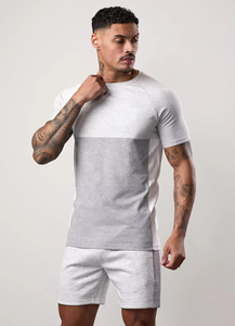 Conjuntos Cortos de Verano para Hombre, Transpirables, Ligeros y Ecológicos, Camiseta y Pantalones Cortos Deportivos Casuales, Servicio Personalizado OEM - Product Image 2