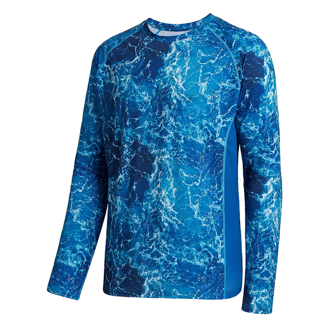 Men's Fishing Compression T Shirt Long Sleeve UV Protection Quick Dry Moisture Wicking Breathable Outdoor Performance Sportswear