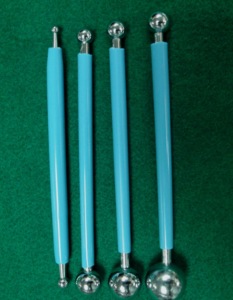 HC0253 4-Piece Metal Ball Cake Tools Quality Guarantee Handmade Stainless Steel Cake Modelling Ball Tool <b>Set</b> - Product Image 1