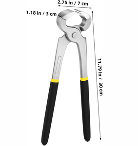 Alicates para Pezuñas de Caballos, Cabras, Ovejas y Cerdos, Herramientas de Herrador de Alta Resistencia de 12 Pulgadas para Pezuñas Gruesas, Extractor de Clavos y Alicates de Corte - Product Image 1