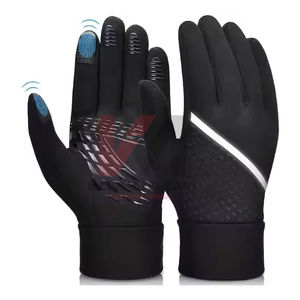 Guantes de invierno aislantes para correr con forro interior suave y puño elástico en la muñeca para actividades al aire libre - Product Image 4