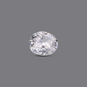 Natural White Zircon 4.5 Carat Certified Wholesale Gemstone - Product Image 1