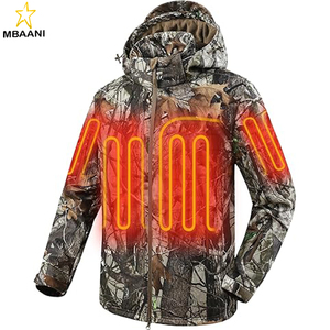 เสื้อแจ็คเก็ตสำหรับล่าสัตว์แบบมีระบบทำความร้อนสำหรับผู้ชาย พร้อมแบตเตอรี่ ให้ความร้อนได้นานถึง 20 ชั่วโมง เสื้อแจ็คเก็ตลายพรางแบบชาร์จไฟได้ เหมาะสำหรับการล่าสัตว์ในสภาพอากาศหนาวเย็น - Product Image 5