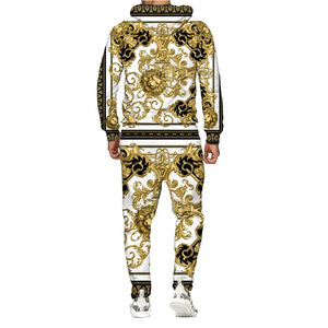 Wholesale Custom Size Casual Solid Sublimation Tracksuits Oversized High Quality Pullover Men Tracksuit 100% Cotton Breathable - Product Image 3