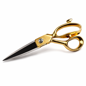 FORGELINE INDUSTRIES Tijeras de sastre de acero con mango de latón de 8 pulgadas, herramienta afilada para cortar tela para costura y sastrería - Product Image 3