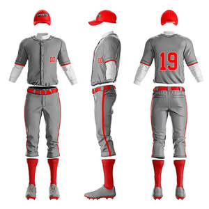 Uniforme de béisbol para hombre de tela suave de primera calidad, precio económico, muy vendido, totalmente personalizable. - Product Image 1