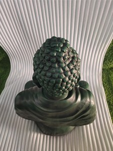 FRP Buddha Statue Military Green Color High Quality Material for Living Room Meditation Room Home Garden-Export Quality - Product Image 2