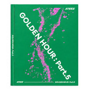 ATEEZ GOLDEN HOUR ตอนที่ 5 [เวอร์ชั่น Z] (GREEN) อัลบั้มภาพถ่ายเคป๊อปแบบซีล พร้อมซีดี, โปคา - Product Image 1