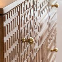 Commode en bois de manguier sculpté Vandana Ultra Grand
