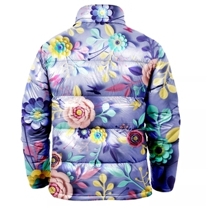 Chaqueta Acolchada Premium Estampada para Mujer, Ropa Casual Personalizada, Resistente al Viento, con Cierre de Cremallera y Bolsillos Laterales - Product Image 5