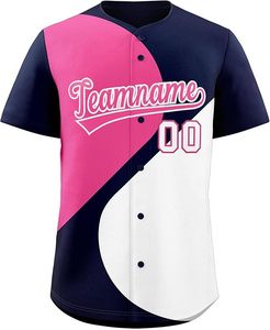 Maillot de baseball personnalisé en gros, respirant, col en V, uniforme pour homme, option grande taille, sublimation, maillot de baseball d'équipe - Product Image 1