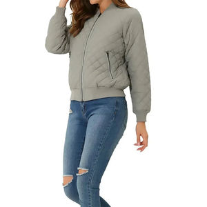 Chaqueta de béisbol personalizada de alta calidad para mujer, novedades de primavera, con estampado de letras, manga larga, estilo casual y corto. - Product Image 4