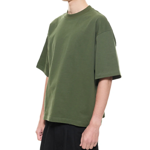 T-shirt pour homme 100% coton, t-shirt en coton de haute qualité, respirant, à épaules tombantes, surdimensionné, impression personnalisée, streetwear - Product Image 2
