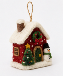 Adorno Navideño de Fieltro de Lana Hecho a Mano, Ecológico y Moderno, Diseño Personalizado OEM del Himalaya, para Colgar en la Pared, Modelo BH-FC-06, Venta al Por Mayor - Product Image 3