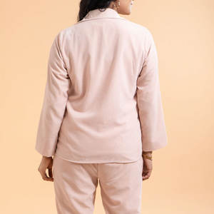 Conjunto Deportivo de Terciopelo para Mujer, Estilo Urbano Relajado, Cálido para Invierno, con Diseño Estampado Lavado al Ácido, Aspecto Casual Elegante, Tacto Suave - Product Image 5