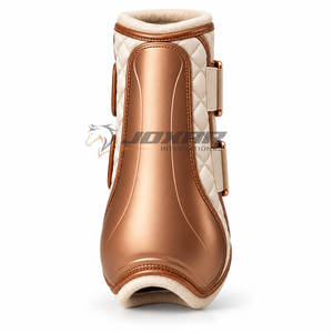 Botas elegantes para cepillar el pelaje del caballo que proporcionan una cómoda cobertura para las patas, movimiento flexible y un cierre seguro para la equitación. - Product Image 2