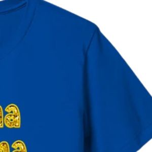 T-shirt personnalisé Sigma Gamma Rho avec sequins brodés, col rond élégant à manches courtes pour femme, motif lettres grecques de sororité - Product Image 4