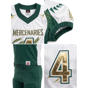 Jersey de Fútbol Americano Juvenil Sublimado Personalizado 100% Poliéster con Gráfico de Garra y Pantalones para Equipos de Viaje, Fabricante OEM - Product Image 4