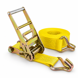 ผู้ผลิตสายรัดสินค้าแบบรัดตัว (Ratchet Cargo Strap) โพลีเอสเตอร์ สำหรับงานหนัก 75 มม. รับน้ำหนักได้ 8000 กก. สำหรับการยึดตรึงสินค้า  รับผลิตตามแบบ OEM จากโรงงาน - Product Image 1