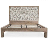 Lit mural en bois massif de luxe, taille personnalisée, mobilier de chambre moderne style mid-century, haute qualité, gonflable et pliable, best-seller