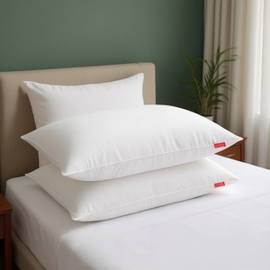 Coussin en microfibre garni de plumes 17x27 pouces, polyester de haute qualité pour la décoration de la maison et des hôtels, carré doux pour le soutien de la tête - Product Image 3