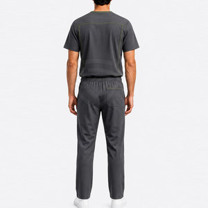 Premium Men Scrub Suit <b>Doctor</b> Uniform <b>Set</b> With Soft Touch Fabric Contemporary Style Pockets And Professional Appearance - Product Image 4
