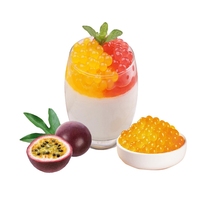 DDYO Passievrucht Popping Boba Groothandel Bubble Tea Topping Pudding Premium Parels 1,2kg Zak Doos 12 Maanden Houdbaarheid Klaar voor Consumptie