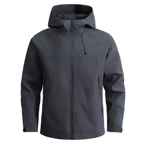 Custom <b>Men</b> Hooded <b>Jacket</b> Lightweight Waterproof Windbreaker Outdoor <b>Utility</b> <b>Jacket</b> Casual Streetwear Style For Unisex - Product Image 3