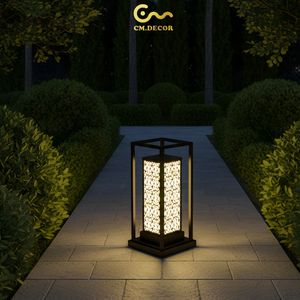 Modern Black Square <b>Wall</b> <b>Sconce</b> Outdoor Decorative Garden Lamp Stainless Steel AC 200V E27 IP65 for Villa Courtyard Resort - Product Image 3