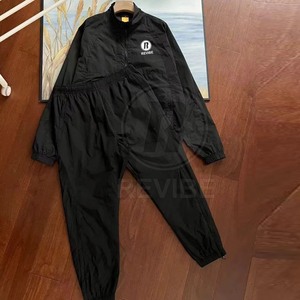 Pakistan Made Solid Nylon Tracksuit High Quality Custom Logo Eco-Friendly Breathable <b>Men's</b> <b>Summer</b> Mid Waist Side Pockets - Product Image 3