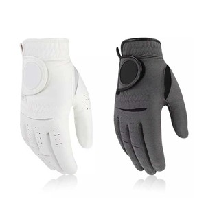 Guantes de golf de piel de oveja con logotipo personalizado, tallas para deportes, guantes de golf antideslizantes de cuero genuino para hombres y mujeres, manos izquierdas, deportes - Product Image 6