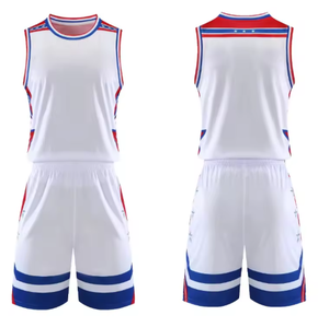 Custom Unisex Adults Basketball Jersey Set Quick-Dry Breathable Training Uniform Sportswear Sublimation Sleeveless <b>Shorts</b> Team - Product Image 3