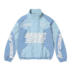 Ensemble de survêtement en nylon pour homme personnalisé, vêtements de sport, logo brodé, fabricant de vêtements à marque privée OEM - Product Image 2