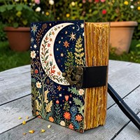 Carnet en cuir vintage fait main Tree Life, motif botanique, reliure spirale, 200 feuilles, Grimoire de sorcellerie, Journal intime, Cadeau unique pour
