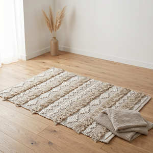 Summer Boho Geometric Area Rug Direct Factory Export Hot Sale Handcrafted Non Slip Low Pile Boho Bedroom Rug - Product Image 6
