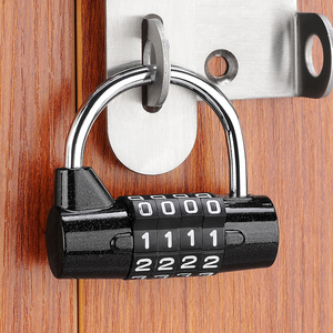 Combination Padlock 4 5 Digit Password <b>Lock</b> For <b>Suitcase</b> Drawer Cabinet Storage Box Mini Stationery Box Mechanical <b>Lock</b> - Product Image 1