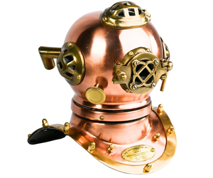 Casco de Buceo Vintage de Latón y Cobre, Estilo Antiguo, para Decoración de Hogar, Oficina, Bar, Restaurante, Hotel, Estante, Escritorio, Mesa - Product Image 6