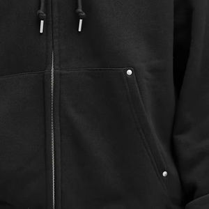 Sweat à capuche personnalisé en coton épais coupe classique avec double fermeture éclair pour homme – Modèle vierge - Product Image 5