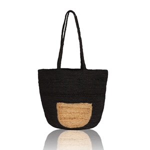 Tyntra TIB2150 Eco-Friendly Natural Jute <b>Large</b> Capacity Tote <b>Bag</b> Shoulder Handle Custom Summer <b>Beach</b> Outdoor Use Shopping <b>Bag</b> - Product Image 3