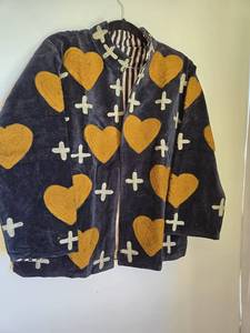 Handmade Quilted <b>Velvet</b> Jacket for <b>Women</b> Floral Suzani Embroidered Winter <b>Coat</b> Boho Vintage Jacket - Product Image 1