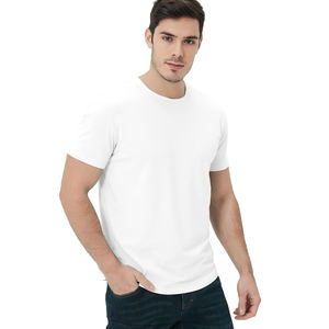 Servicio ODM personalizado Camisetas para hombre de tacto suave, estilo simple, cuello redondo, ropa casual para hombre - Product Image 4