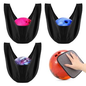 Premium Microfiber <b>Bowling</b> Ball Cleaning Bag Soft Polishing Cloth For <b>Bowling</b> Ball Surface Protection - Product Image 1