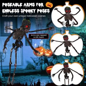 Decorazione Animata di Halloween 6 Piedi con 4 Braccia, Occhi LED Rossi e Suoni Spaventosi - Product Image 5