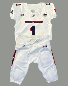 Uniforme de Fútbol Americano Blanco Personalizado, Impresión por Sublimación, Uniforme de Fútbol Americano de Spandex de Alta Calidad - Product Image 2